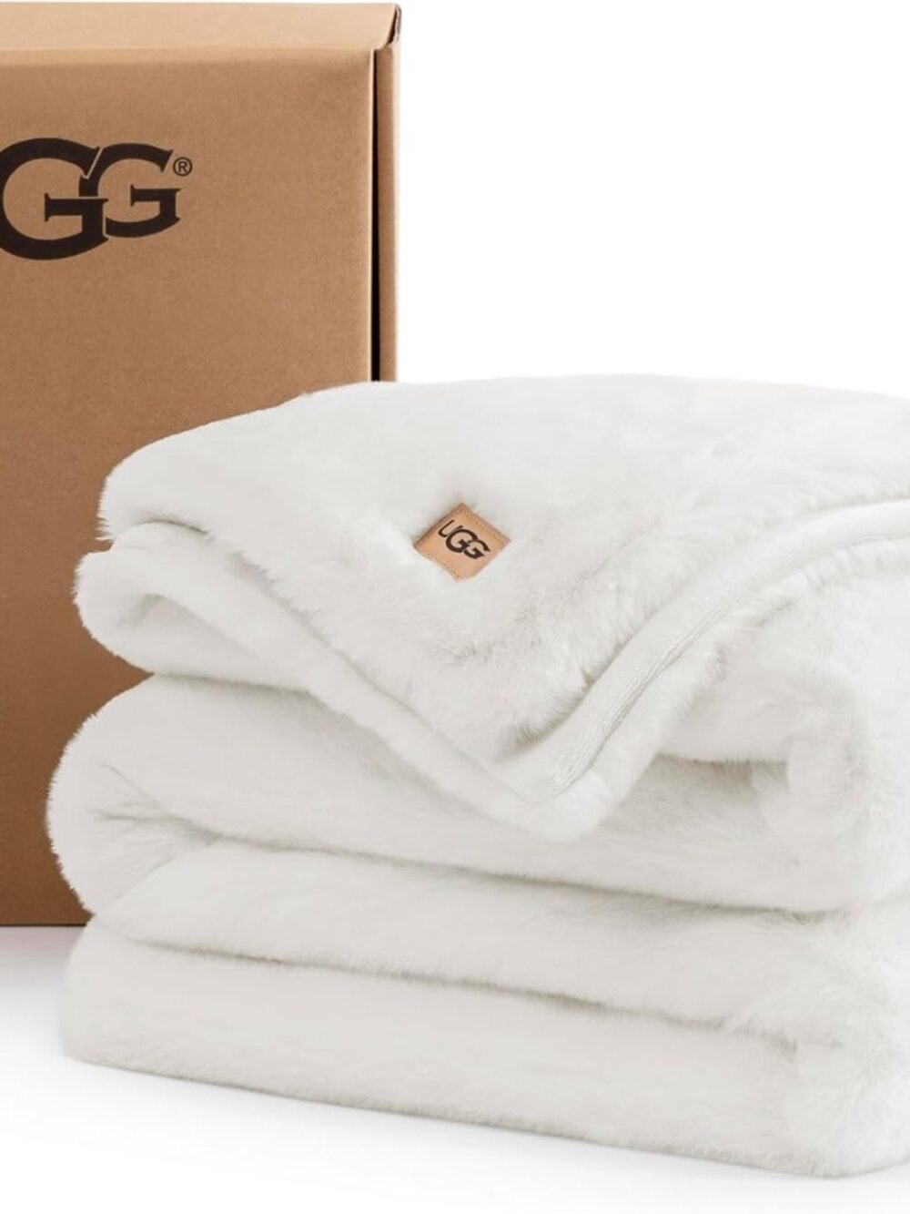 UGG®Euphoria Soft Throw, 50" x 70", White Snow